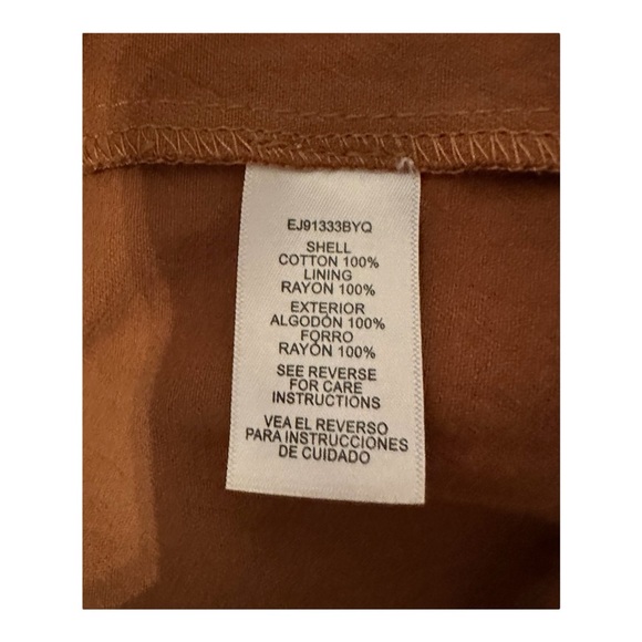 En Creme Zip Up Brown Jacket Animal Print Trim Women’s Size S - Picture 6 of 7